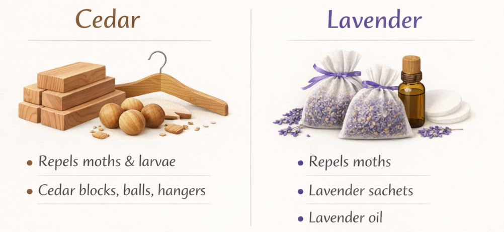 Cedar, lavender, and the rest: what actually helped me